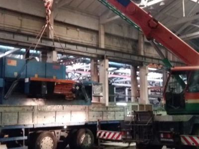 Переезд производства лазерной резки. вес оборудования 14.5 тонн Такелаж, погрузка , установка