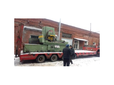 Такелаж станка 3Д725 весом 16 тонн  с территории цеха, погрузка на машину, установка в цеху клиента